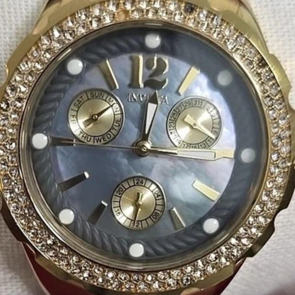 Invicta Angel Women's Gold Tone Stainless Multifunction Quartz Watch 29088
